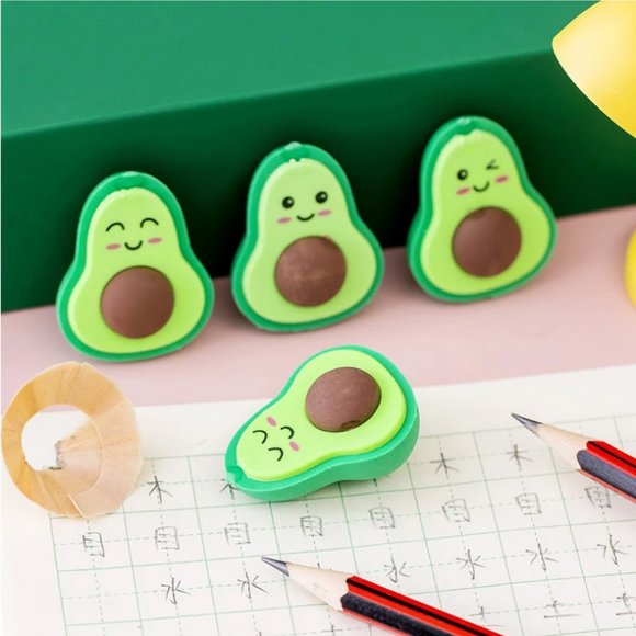 Yummy Avocado Eraser - 2 pcs - Picture 6 of 8
